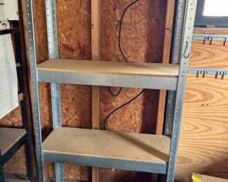 Tall Metal Utility Shelf Unit