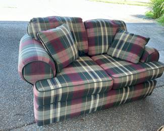 Plaid Loveseat