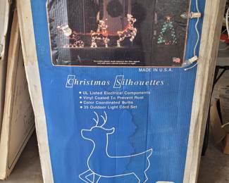 Large christmas lighted lawn ornaments