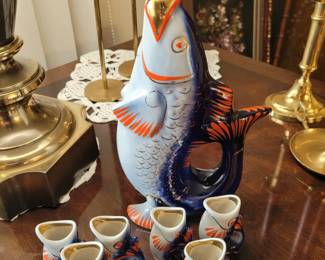 Russian Fish Tea Set
