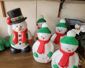 Set of vintage blowmolds