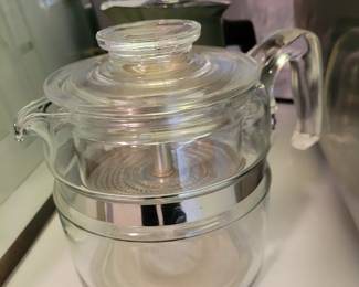 Vintage pyrex coffee pot