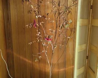 Vintage MCM Metal tall standing tree lamp