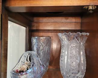Czech mid century crystal 