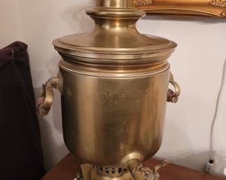 Antique Russian Brass Samovar