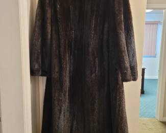 Large full length custom made mink coat