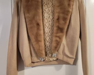 Vintage mink and cashmere sweater