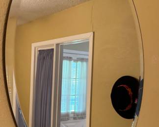 Vintage beveled mirror