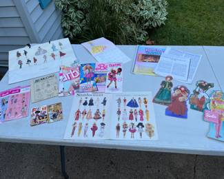 Paper Barbie items