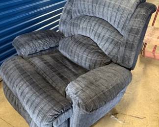 blue recliner