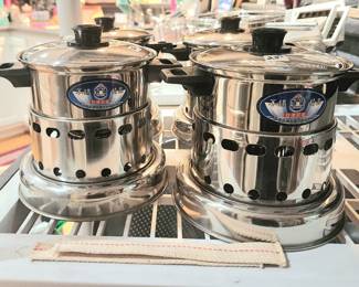 Very nice stainless steel alcohol burner stoves for outside camping Etc