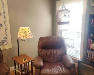 Leather recliner