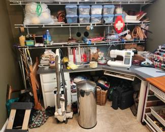 Great selection of sewing and other crafts in the craft room