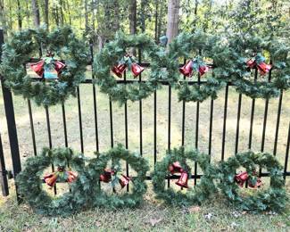 8 very nice Christmas wreaths