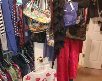 , large selection of ladies purses clothes and more