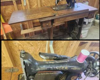 Antique Singer sewing machine