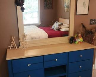 Klova studious blue dresser and their