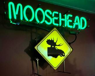 Neon Moosehead sign