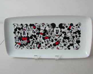 Disney Ceramic Tray Featuring Mickey and Minnie