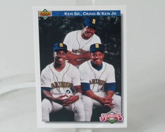 Baseball Cards Featuring The Griffeys