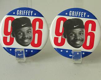 Two Ken Griffey Jr. For President Pins