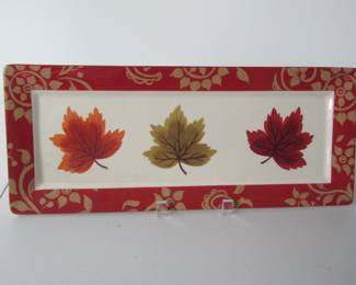 Beautiful Autumn Themed Ceramic Tray