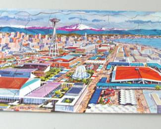 1962 Seattle World's Fair Souvenir Puzzle