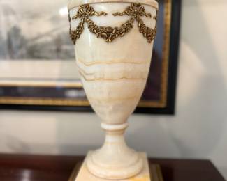 19th Century Alabaster Lamp (#2), 19 x 8 in 