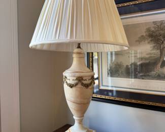 19th Century Alabaster Lamps (1), 19 x 8 in 