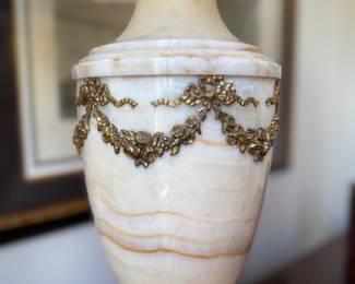 19th Century Alabaster Lamps (1), 19 x 8 in 