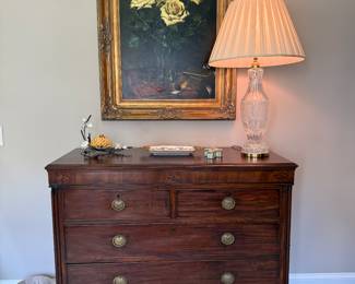 19th Century Mahogany Chest of Drawers, 42 in x 49 in x 22 in. 
