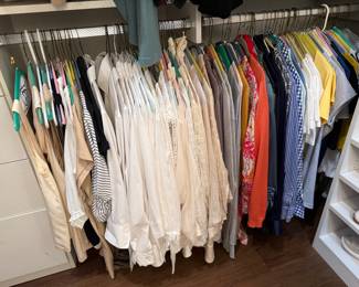 Womens high end/designer clothing (Size M-L shoes size 39 1/2 (9.5) ). Brands: Prada, Manolo Blahnik, Gucci, Ralph Lauren black & purple labels, Burberry, Gorgio Armani, Chloe,  MaxMara, Rag & Bone, Theory, Vince, Silk & Cashmere items and SO much more! 