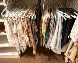 Womens high end/designer clothing (Size M-L shoes size 39 1/2 (9.5) ). Brands: Prada, Manolo Blahnik, Gucci, Ralph Lauren black & purple labels, Burberry, Gorgio Armani, Chloe,  MaxMara, Rag & Bone, Theory, Vince, Silk & Cashmere items and SO much more! 