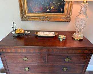 19th Century Mahogany Chest of Drawers, 42 in x 49 in x 22 in. 