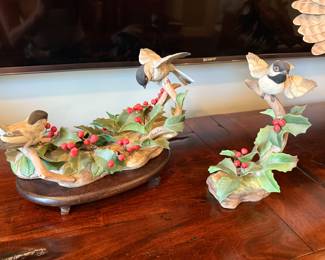 20th Century Boehm Porcelain Studio Black-Capped Chickadee