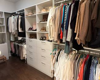 Womens high end/designer clothing (Size M-L shoes size 39 1/2 (9.5) ). Brands: Prada, Manolo Blahnik, Gucci, Ralph Lauren black & purple labels, Burberry, Gorgio Armani, Chloe,  MaxMara, Rag & Bone, Theory, Vince, Silk & Cashmere items and SO much more! 