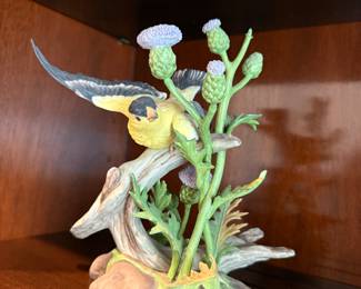 20th Century Boehm Porcelain Studio Gold Finch, 8.5in