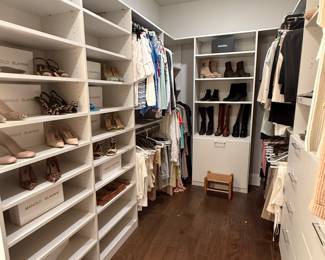 Womens high end/designer clothing (Size M-L shoes size 39 1/2 (9.5) ). Brands: Prada, Manolo Blahnik, Gucci, Ralph Lauren black & purple labels, Burberry, Gorgio Armani, Chloe,  MaxMara, Rag & Bone, Theory, Vince, Silk & Cashmere items and SO much more! 