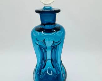 1 BlueHolmegaardKlukKlukStyleGlassPerfumeBottlewStopper