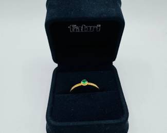 26 14KGoldFabriTsavoriteGreenGarnetRingSize9251g