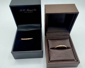 61 Pairof14kRoseGoldRingsGabrielCoClassicBand368g