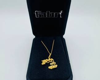 49 14KGoldFabriArubaPendantNecklace234g