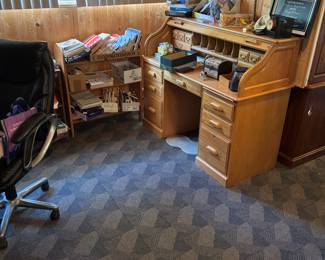 Oak Roll top desk