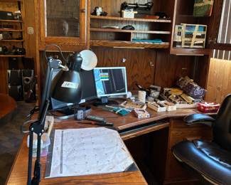 Desk Lamps all over the room