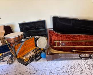 Copper Drum, Vintage Oboe, Trumpet, Slide Trombone, Tambourines, Hand Drum