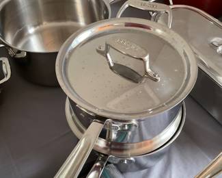 All clad pots and pans 