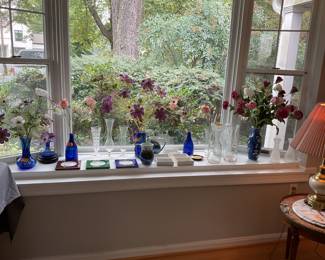 Vases with flowers 