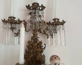 The Last of the Mohican’s Bold Elegant 3 Arm Candelabra by Cornelius. 