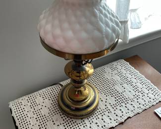 Milk glass Lamp