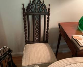 Gothic Chair 45” H 17” W